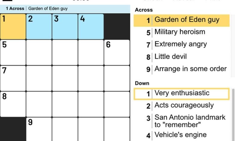 Mini Crossword